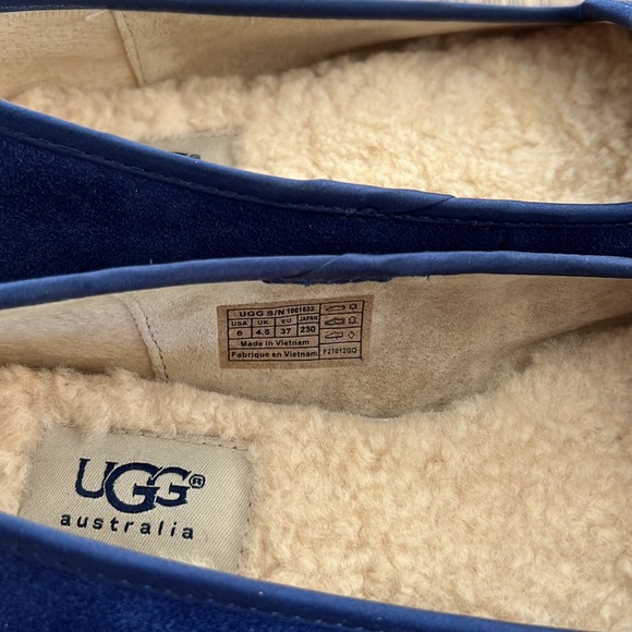UGG Australia Twilight Blue Suede Alloway Slippers 6US - Picture 3 of 13